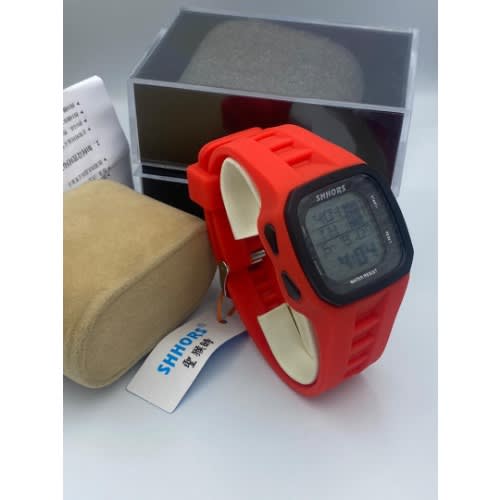 Men Digital Wristwatch - sh - Red