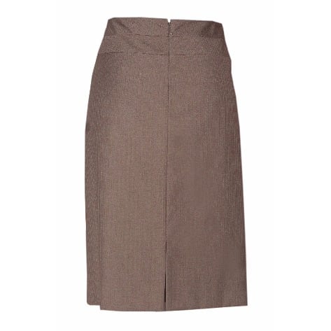 ASL Women's Midi Pencil Skirt - Brown