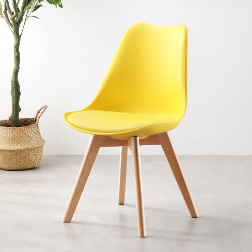 Modern Dining Chair- yellow