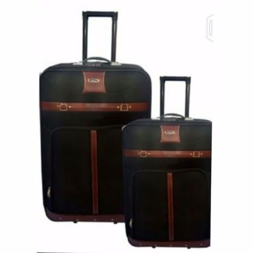 2pcs Swiss Polo Luggage Travelling Box - Black