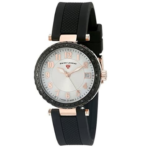 Women's Analog Display Swiss Made Black Watch