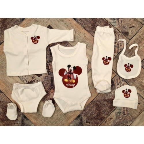 Micky Mouse Baby Boy Set -  7 In 1