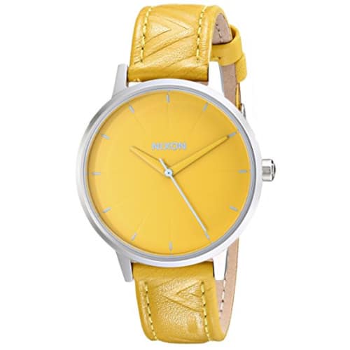Women's Kensington Stainless Steel Watch with Yellow Leather Band