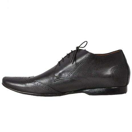 Round Toes Low Ankle Formal Shoe - Black