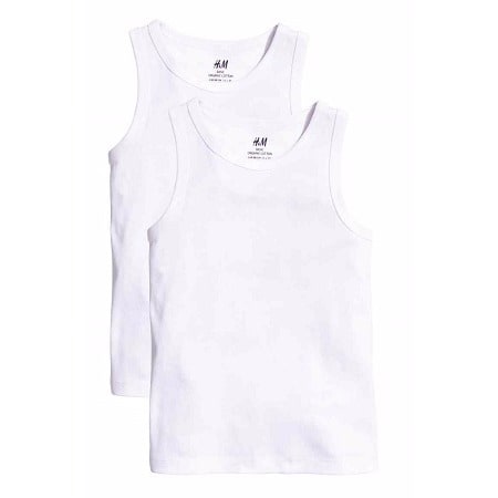2-Pack Boys Vest Tops - White