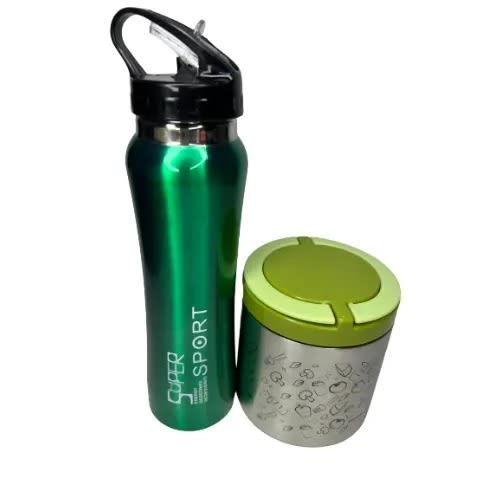 Food Flask & Water Bottle - 2 In 1