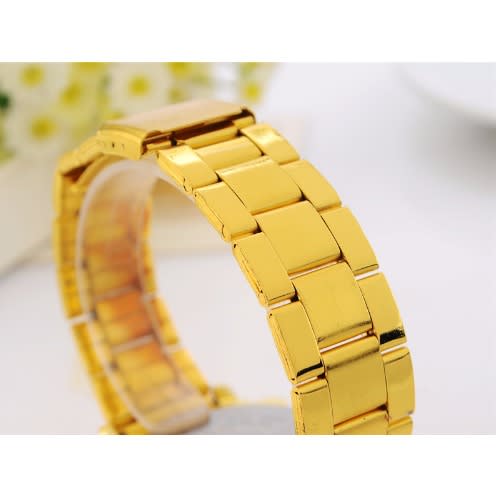 Gold Rhinestone Dress Watch