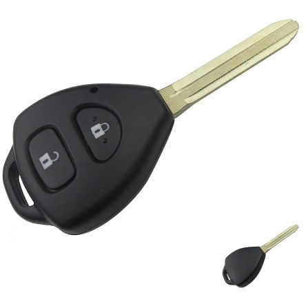 2 Button Remote Control Blank Car Key Shell