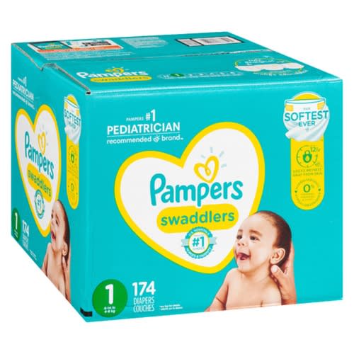 Swaddlers Baby Diapers Size 1 - 174 Count