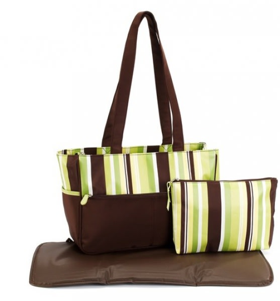 Pretty Baby Microfiber Tote Diaper Bag