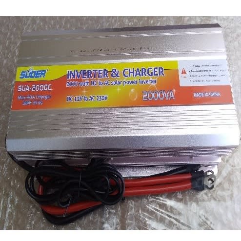Suoer 2000w Inverter With Inbuilt 20a Charger