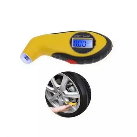 Lcd Digital Tyre Air Pressure Tester Motorcycle Tire Gauge