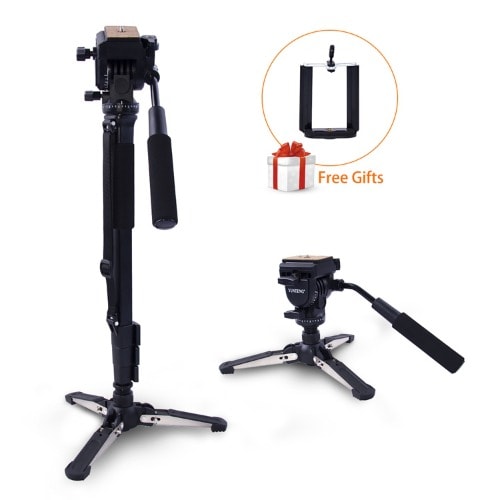 Yunteng Vct-288 Photography Monopod With Fluid Pan Head For Dslr Cameras