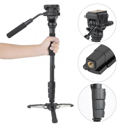Yunteng Vct-288 Photography Monopod With Fluid Pan Head For Dslr Cameras