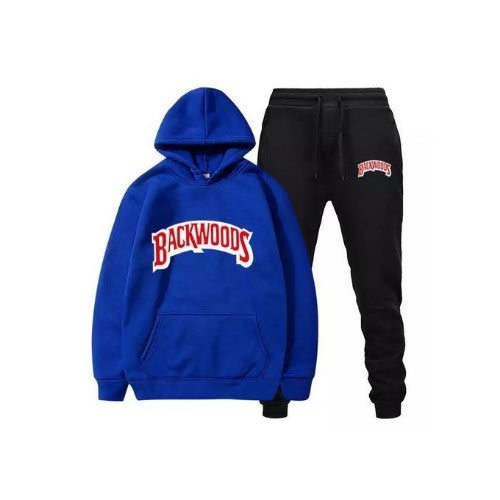 Backwoods Blue Hoodie And Black Jogger