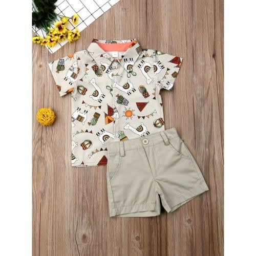 Cartoon Shirt And Shorts
