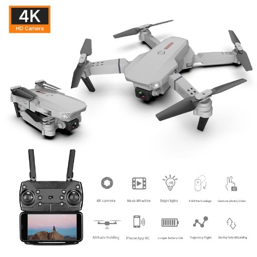 E88 4k Hd Area Monitor And Selfie Drone