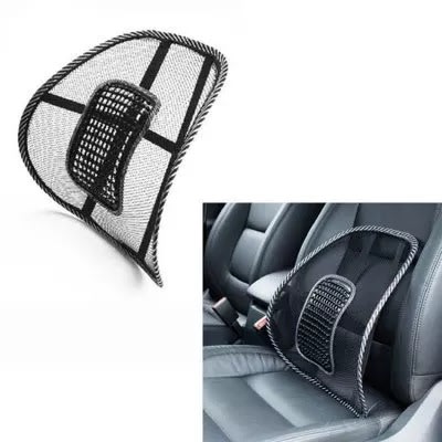 Car Seat And Office Chair Mesh Lumbar Back Support - 2 In 1