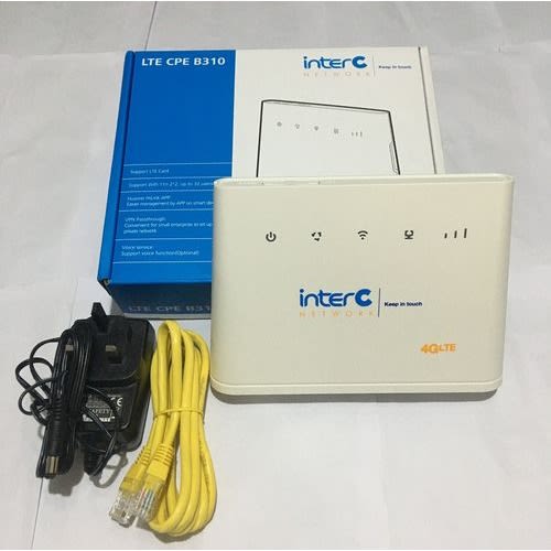 B310 4G LTE Indoor CPE Router With LAN & Telephone Ports For All Networks