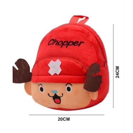 Toddler Chopper Cartoon Plush Bag + Preschool Counting Game - Red