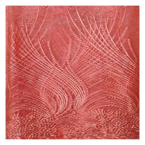 Net Lace-coral Colour-5 Yards