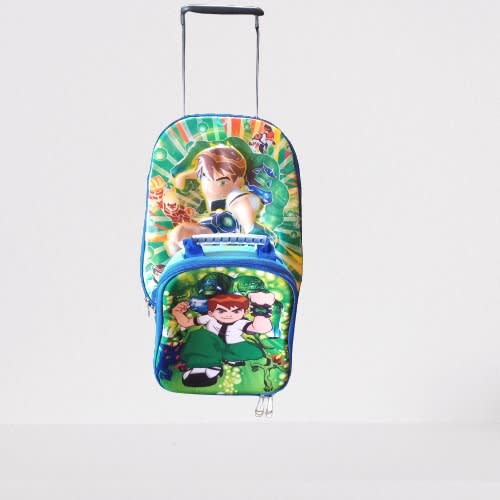 Super Hero Children Trolley School Bag - 16