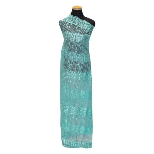 Tulle Lace- Light Blue- 5 Yards