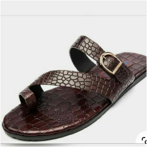 Brown Skin Male Slippers