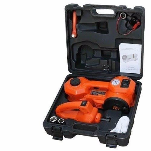 Dingling 3-1 Automatic Car Jack+ Wrench + Tire Inflator+ Wheel Spanner