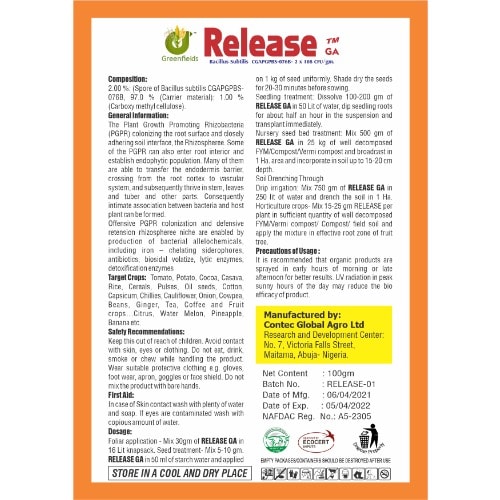 Release Ga -Organic Biological Fertilizer - 250g
