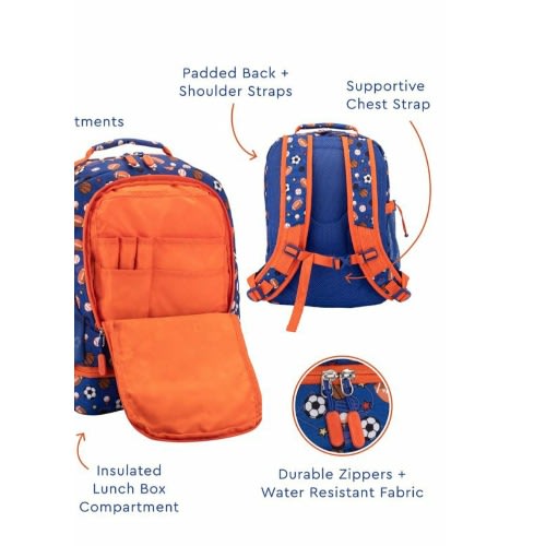 Bentgo Ball 2in1 Backpack With Lunchbag