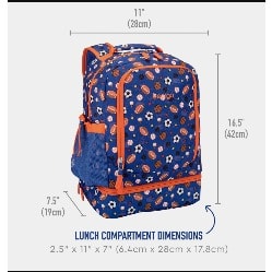 Bentgo Ball 2in1 Backpack With Lunchbag