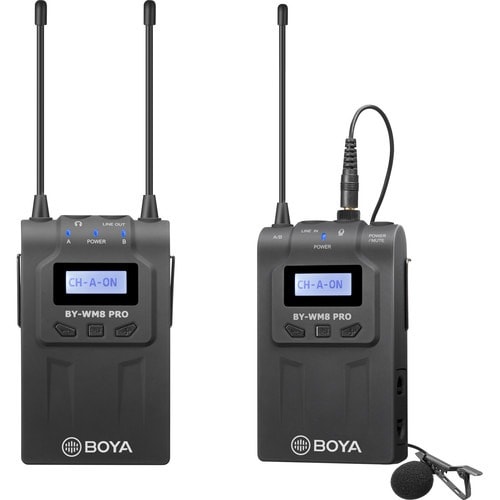 By-wm8 Pro-kit 1 Uhf Dual-channel Wireless Lavalier System