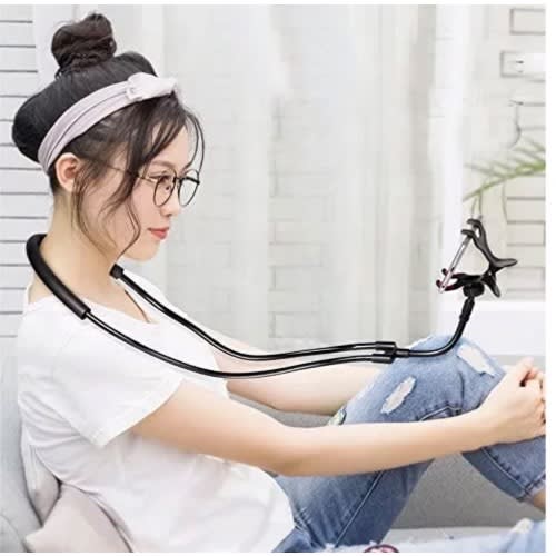 360 Degree Lazy Rotational Neck Phone Holder