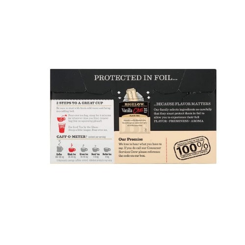 Vanilla Chai Black Tea Bags 20 Count Box