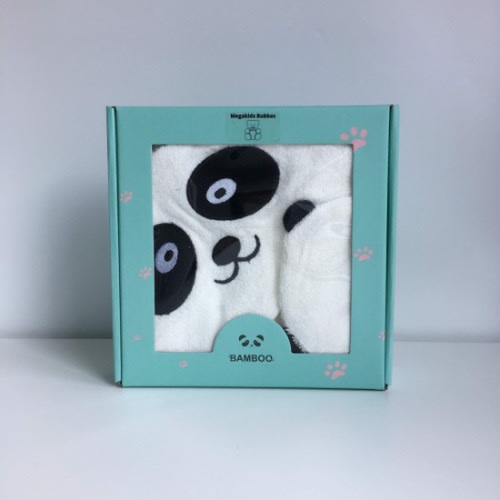 Bubbas - Bamboo Infant To Toddler Hooded Towel - Panda - 37 x 37”