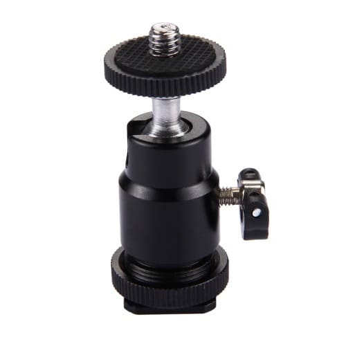 Cold Shoe Tripod Head 1/4 Inch Tripod Screw Head With Lock For DSLR/SLR Cameras