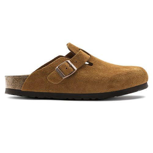 Unisex Suede Birkenstock Mule - Brown