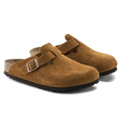 Unisex Suede Birkenstock Mule - Brown