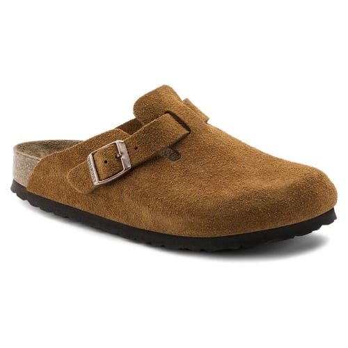 Unisex Suede Birkenstock Mule - Brown