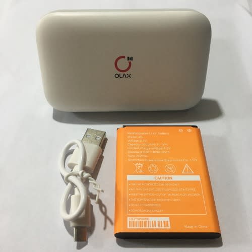 OLAX 4G+ LTE Mobile WiFi Router With 3,000mAh Battery And 150Mbps Speed For All Networks.