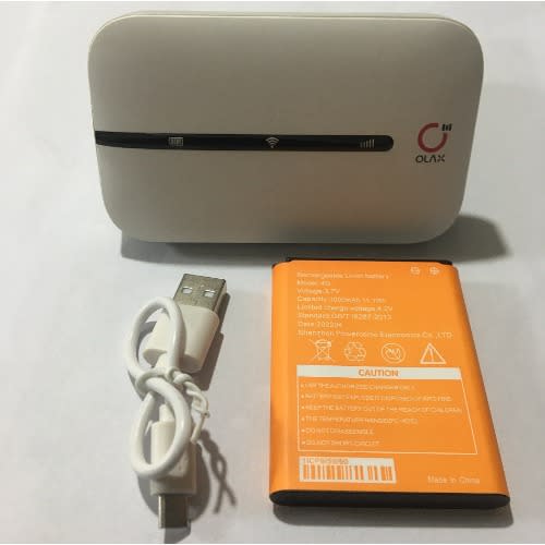 OLAX 4G+ LTE Mobile WiFi Router With 3,000mAh Battery And 150Mbps Speed For All Networks.