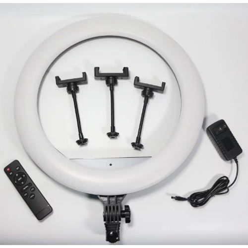18"  Ring Light + 2m Tripod + 3 Phone Holders