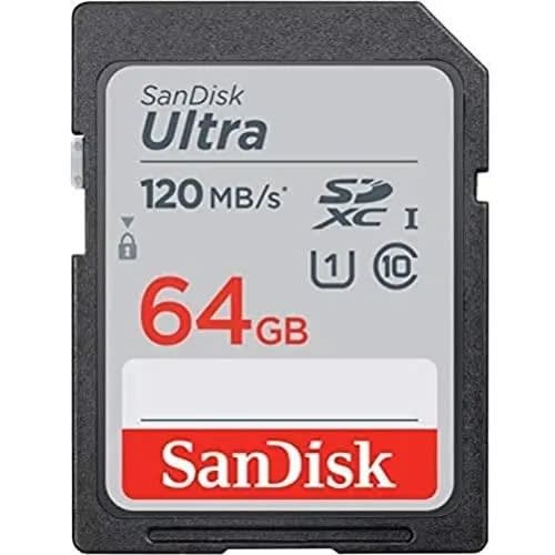 Ultra 64GB Sdxc Memory Card C10 120mb/s