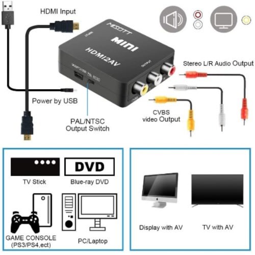Hdmi To Av Mini Converters - 2av