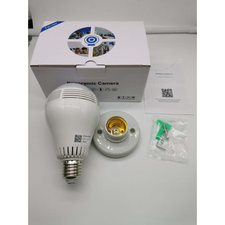 Panoramic 360 Degree V380 Camera Wireless Light Bulb Ip Camera Wifi