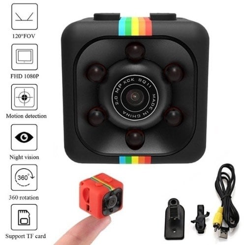Sq11 Mini Monitor Camera 1080p- Hd Sport Dv-dvr