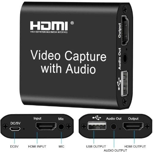 Hdmi Video Capture Card With Audio Usb 2.0 4k Hd 1080p 60fps