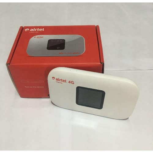 Airtel 4G LTE Pocket Mobile WiFI With Screen Display and 5 Gig Free Bonus Airtel Data Sim