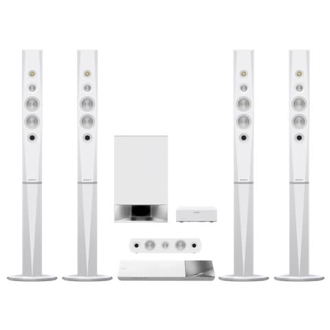 Blu-ray 3d 5.1ch 1200w Rms Dvd Home Theatre - Bdv-n9200w - White - Wireless Rear Speaker.